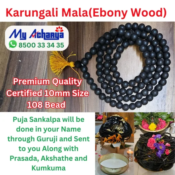 10mm Karungali Mala (Ebony Wood)